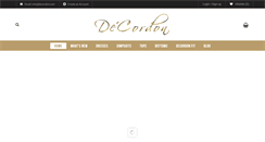 Desktop Screenshot of decordon.com