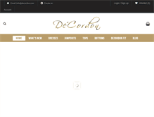 Tablet Screenshot of decordon.com